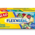 Glad - Flex'n Seal Sacs de stockage de congelateur, Moyen, Paquet de 35-Sacs à fermeture eclair pour congelateur