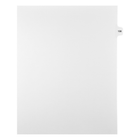 Markmaker - Intercalaires imprimes Legal, Blanc, 1/15th coupe, format lettre, sans trous, 25 tabs/PQT, 5 PQT/Boite, Numero 138-Intercalaires imprimes Legal