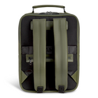 Champs Onyx Leather Compact Backpack - Khaki-14.1 padded laptop sleeve