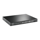 Commutateur Ethernet JetStream TL-SG3428XMP de TP-Link - Noir-4 emplacements SFP + 10G, 1 port de console RJ45, 1 port de console micro-USB