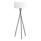 Monarch Specialties - Luminaire - 62 po H Lampadaire - Métal Noir - Abat-Jour Ivoire / Crème - Contemporain-Ce lampadaire contemporain de 62 pouces de haut, doté d'un élégant trépied en métal noir et d'un abat-jour en tissu ivoire, ajoute une touche d'élégance moderne dans un salon, une chambre à coucher ou un bureau