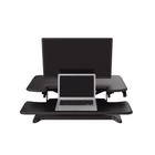 TygerClaw Sit and Stand Desktop Workstation (TYDS13016)-Space-saving design does not protrude beyond tabletop