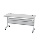 Heartwood HDL Training Table 60" x 24" - Grey-Colour: Metallic Silver Base / Grey Top