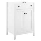 Modway - Nantucket 24" Armoire de toilette de salle de bain (lavabo non inclus) - Blanc-7