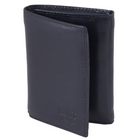 Roots 73 - Portefeuille compact en cuir, pour hommes, noir-Portefeuille à pli triple
