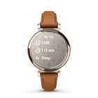 Garmin Lily 2 - Cream Gold Case with Tan Leather Band-Get a score for your sleep’s quality and insights on how you can do better. Even keep track of the different sleep stages as well as heart rate, stress, Pulse Ox and respiration