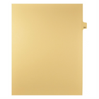 Markmaker - Intercalaires imprimes Legal, Chamois, 1/25th coupe, format lettre, sans trous, 25 tabs/PQT, 5 PQT/Boite, Numero 131-Intercalaires imprimes Legal