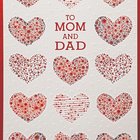 Rosedale - Cartes de souhaits/Enveloppes - Joyeuse St-Valentin Maman & Papa - 5-1/2 po x 8 po - paquet de 12-Imprimées sur un papier de qualité non couché