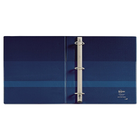 Avery® - Reliure robuste à anneaux en D à pression simple, 3 po, bleu marine-Avec pochettes à l'intérieur des deux couvertures   