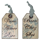 Cathay Importers Assorted Rustic Hanging Quotes, 12 Pack (EC-24-0135)-Print