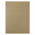 JAM Paper - Enveloppes ouvertes pour catalogue avec fermeture à fermoir - 9" x 12" - Sac en papier kraft brun - Paquet de 10-Quantité : 10/paquet
