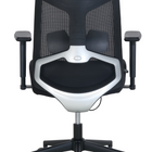 Serta Destin Mesh Task Chair - Black-5-star steel base in black