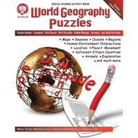 Livre numérique : Mark Twain - World Geography Puzzles, 404133-EB, 6e à 12e année-Vous recevrez deux courriels : le premier confirmant la totalité de votre commande et le second comportant un lien de téléchargement. Vous pourrez utiliser le lien de téléchargement immédiatement ou plus tard, comme vous le voulez.