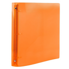 JAM Paper Plastic 3 Ring Binder, 1.5", Orange, 2 Pack-Dimensions: 11.5 x 10.5 x 1.5