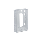 Azar Displays 7.88" x 4.63" x 1.25" Tri-Fold Modular Crystal Styrene Brochure Holder, 10 Pack (252328)-Add hardware to attach to gridwall, pegboard, slatwall, dry wall, or glass
