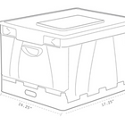 Storex caisse pliable avec couvercle - noir - paquet de 4-90 jours Garantie limitée du fabricant