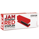 JAM Paper Modern Desk Stapler, Red-Dimensions: 6 x 2.25