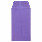 JAM Paper #6 Coin Business Coloured Envelopes - 3.375" x 6" - Violet Purple Recycled - 50 Pack-Quantity : 50 Envelopes per Pack
