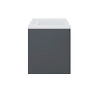 Modway - Vitality 36" Vanette de salle de bain - Gris blanc-Évier en céramique avec comptoir intégré
