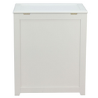 Oceanstar Storage Laundry Hamper, White (RH5513WHITE)-Hand grips on both sides for easy carrying