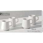 Maxwell & Williams - Sala Blanc Lot de 4 Mugs - 375mL-Va au micro-ondes