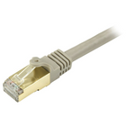 StarTech Cat6a Ethernet Patch Cable, Shielded, 25 ft, Grey (C6ASPAT25GR)-RJ45 connector-clip protectors eliminate cable snags and breaks during installation