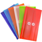 JAM Paper - Enveloppes no 10 en plastique avec fermeture à bouton et ficelle, 5,25 x 10 po, couleurs var., 6/pqt (921B1ASSRTDG)-Quantité : 6 enveloppes par paquet