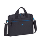 Rivacase Regent 14"Laptop Bag - Black-Ultra slim, compact bag at entry price level is compatible with Laptops with screen up to 14"