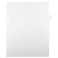 Mark Maker – Onglets séparateurs juridiques blancs, 1/25 onglets, format lettre, sans trous, numéro 7, 25/paquet-Onglets séparateurs blancs, 1/25 onglets