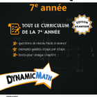 Dynamic Math book Atlantic 7e année-Le classeur contient des instructions, des exemples et des questions pratiques