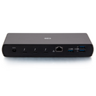 C2G - Thunderbolt 4 & USB-C 10-en-1 station d’accueil à double écran - Noir-Lecteur de carte SD 4.0 pour transférer des photos, des vidéos ou d’autres multimédias