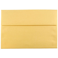 JAM Paper A8 Invitation Envelopes, 5.5 x 8.125, Stardream Metallic Gold, 250 Pack (V018295H)-Gold stardream metallic envelope