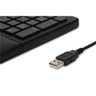 Kensington Pro Fit Ergo Wired Keyboard - Black-Spill-proof keys make cleanup fast and easy
