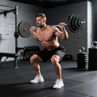 Soozier 154 lb Barbell Weight Set - Adjustable Weights for Home Gym-Great for strengthening various muscle groups 