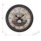Monarch Specialties - Horloge - 20 po Rond - Horloge Murale - Brun Antique - Transitionnel-Un cadre en plastique durable avec des aiguilles noires en métal sous la surface protectrice du verre lui confère un aspect fini dans un style transitionnel