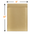Vangoddy - #2 Enveloppes auto-scellantes rembourrées en nid d'abeille - 8,5 po l x 12 po L - Brun - Paquet de 100-Dimension Intérieure : 8 x 11 pouces