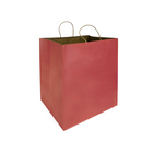 Reliabag - Sac En Papier Avec poignees Torsadees, Bordeaux, 14 po L X 10 po P X 15,75 po H, Paquet De 150-Fabrique en papier kraft bordeaux de qualite superieure avec fond plat renforce.