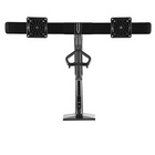 Double moniteur support de bureau Heavy Duty pour les écrans et moniteurs 22 à 27 po avec port USB de North Bayou - F27, Noir-Double Écran moniteur montage