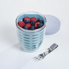Mepal - Pot de fruits et légumes 600 mL/20oz  Noir-Convient pour réfrigérateur, congélateur, micro-ondes (sans couvercle)