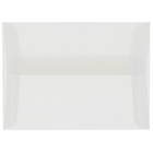 JAM Paper A6 Invitation Envelopes, 4.75 x 6.5, Clear Translucent Vellum, 100 Pack (13756g)-Clear