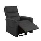 Brassex - Fauteuil releveur inclinable 362581 Levo - gris foncé-Fonction de levage motorisée