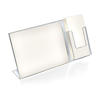 Azar Displays – Porte-affiche avec porte-documents fixé, 8,5 x 16 po, 2/paquet (252057 -2 PACK)-Ce porte-affiche peut être posé sur n’importe quelle surface plane