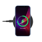 General Supply Goods + Co Étui en Cuir Végétalien pour iPhone 12/12 Pro, Compatible avec Magsafe - Bleu Marine-Cuir végétal doux