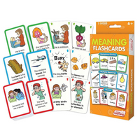 Junior Learning Signification Flash Cards pour les grades 2-6-Ce pack économique de cartes flash comprend 3 ensembles de 54 cartes pour enseigner le sens et la compréhension