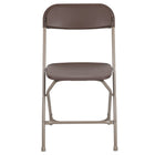 Flash Furniture – Chaise pliante en plastique série Hercules de luxe, capacité de 800 lb, brun, 10/paquet-Ensemble de 10 chaises pliantes en plastique brun