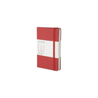 Moleskine Classic Red Hard Cover Pocket Ruled Notebook, 3-1/2" x 5-1/2"-Pocket size (3-1/2" x 5-1/2")