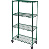 Kleton - Chariots En Treillis Métallique, Fini Époxy, 48po x 80po x 18po, Capacité 800 Lb-Capacité 800 lb