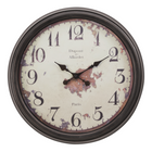 Monarch Specialties Clocks 20" Round Wall Clock - Brown -This simple and trendy 20" round wall clock, in a rich dark brown finish brings a timeless touch to your home decor