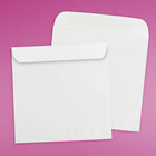 JAM Paper Enveloppes de 10,5 x 10,5 po, blanc, 50/paquet-Poids du papier : 28 lb