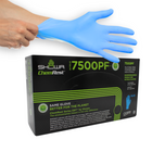 SHOWA EBT Sustainable 4 mil Nitrile Food Contact Single Use Gloves - Blue - XX-Large - 90 Pack -Biodegradable